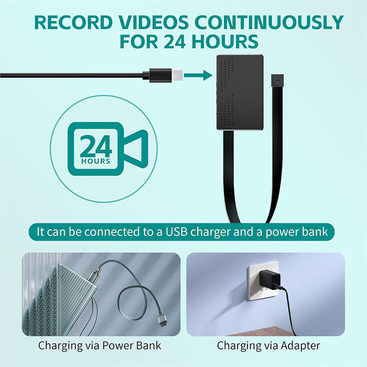 Only3C 64GB Mini Security Camera – 1080P Loop Recorder with Motion Detection | Only3C