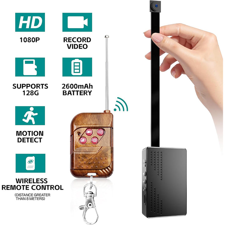 Only3C 64GB Mini Security Camera – 1080P Loop Recorder with Motion Detection | Only3C
