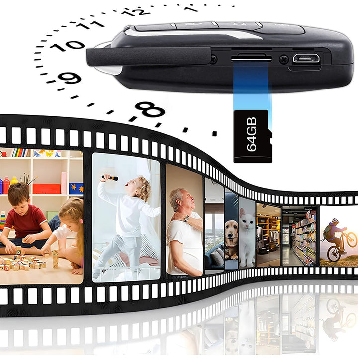 Only3C 64GB Nanny Cam – Mini 1080P Hidden Security Camera with Motion Detection