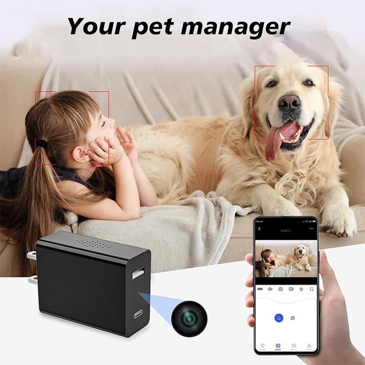 Only3C Hidden WiFi Camera Charger – 1080P Mini Spy Cam with USB & Night Vision 