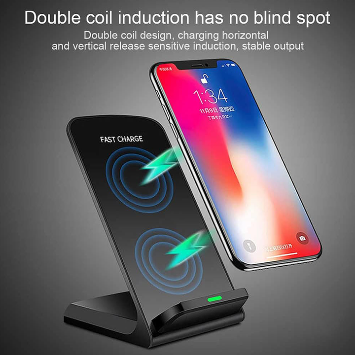 Only3C 10W Qi-Certified Wireless Charging Stand for Sony Xperia and More